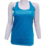 Polo Tank Top Brilloso Mujer Talla S Decree